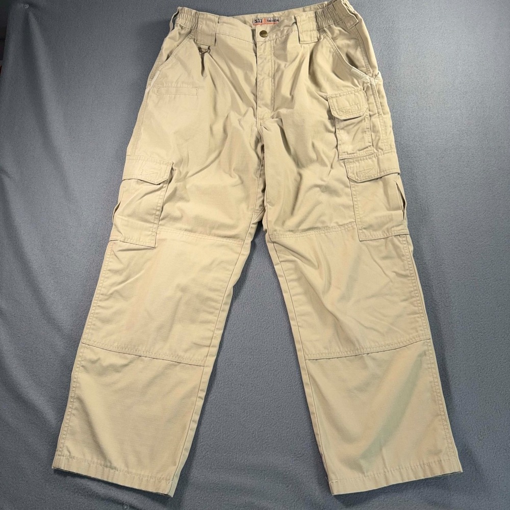 5.11 Tactical Cargo Pants Mens Khaki Tactical Utility Workwear 32x27.5‎ Gorpcore